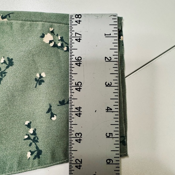 Anthropologie Tinsel Green Floral Print Pants Stretch Skinny Chino SZ 31 - Picture 15 of 16